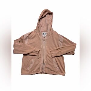 🌸 C&C California Lightweight Zip Hoodie 🌅 Blush Pink Size Large